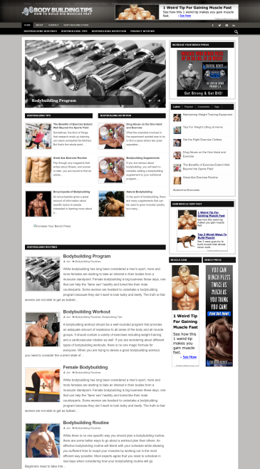 Body building blog